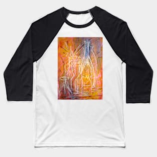 The Glass Bottles 2A mixed media painting Baseball T-Shirt